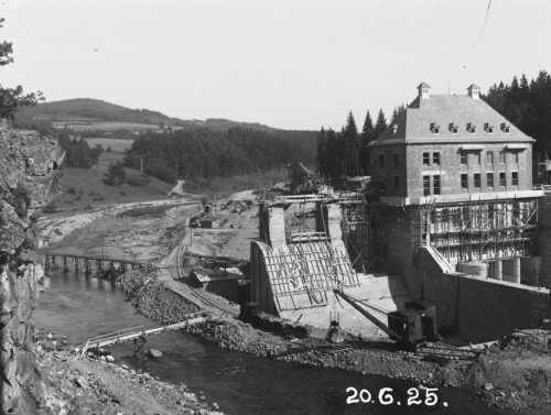 Kraftwerk am Höllensteinsee Bauphase